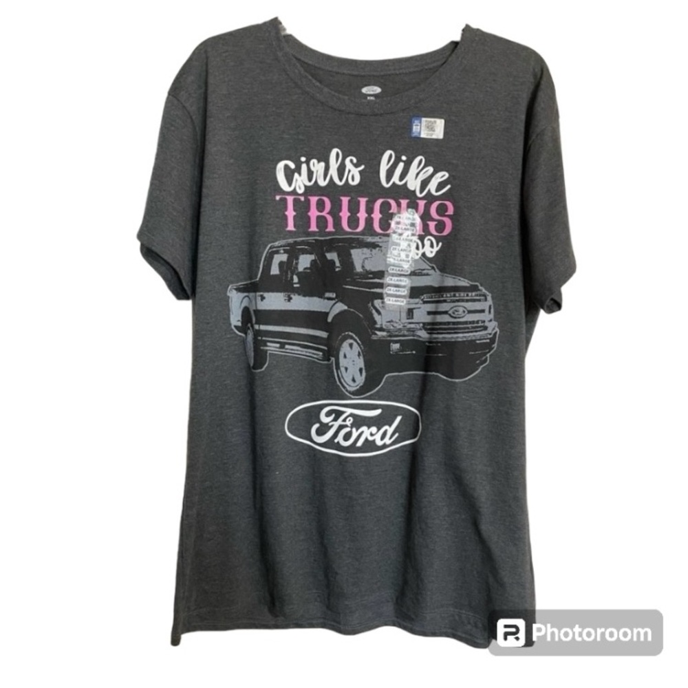 Fun ‘Girls Like Trucks Too’  Ford Tee Plus 2X